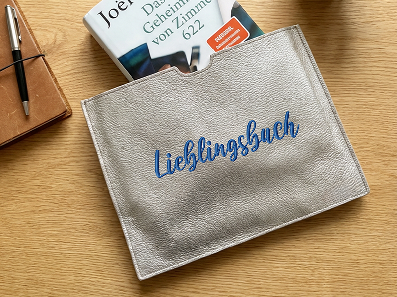 Preview: Buchhülle aus Filz - ITH-Stickdatei